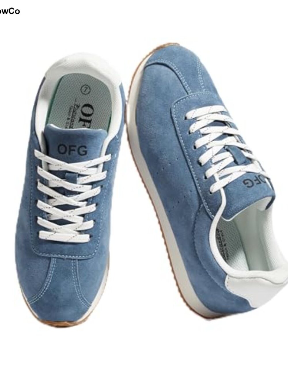Women's Eco-Leather Fashion Sneakers - Lightweight Memory Foam Slip-Resistant
